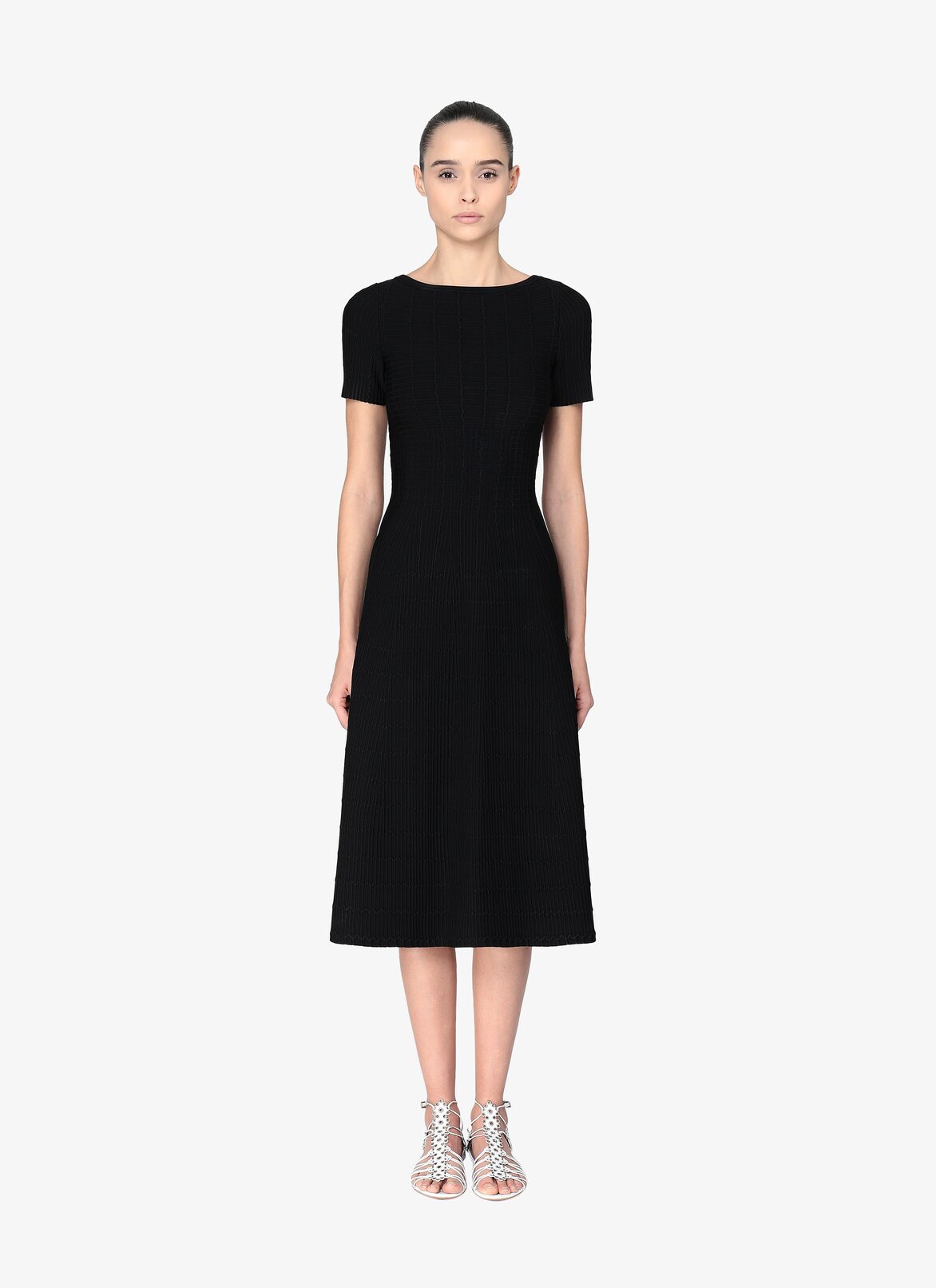 Long Knitted Dress ALAÏA BLACK LONG KNITTED DRESS